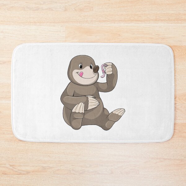 Item preview, Mole with Earthworm designed and sold by Snabdesign84.