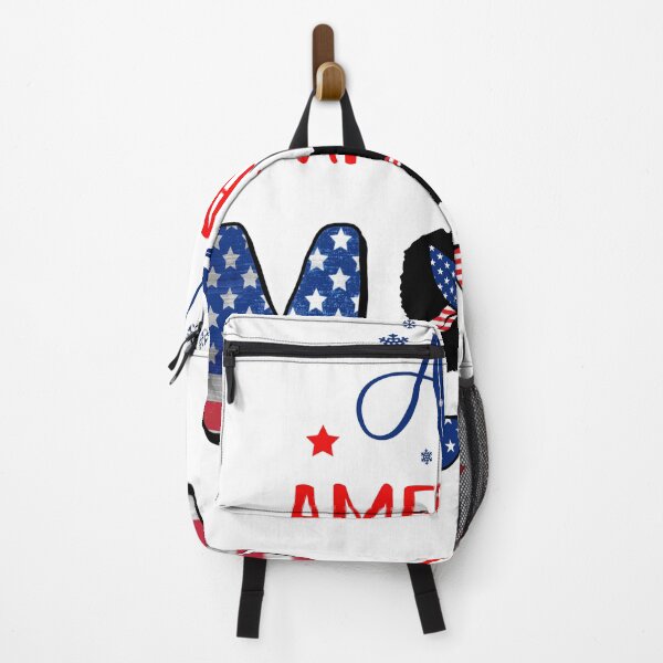 Item preview, Cute Patriotic 4th Of July All American Mom Afro Messy Bun designed and sold by R&BApparel.