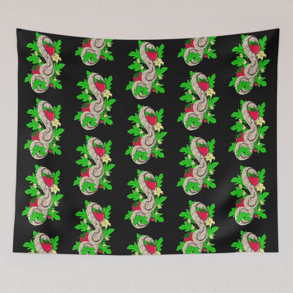 Item preview, Garter Snake And Tomatoes With Black Background  designed and sold by missmann.
