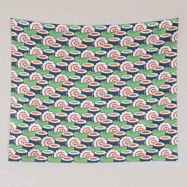 Item preview, A colorful pattern of sushi designed and sold by Karla-Kiky.