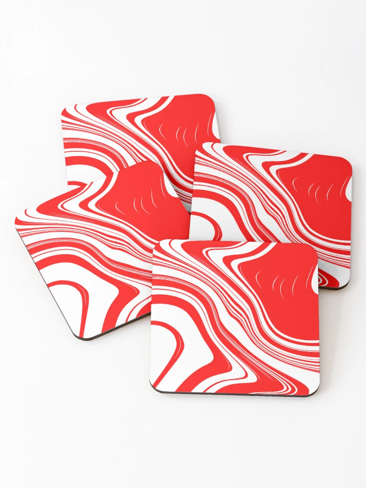 Thumbnail 1 of 5, Coasters (Set of 4), ' Raspberry Ripple ' designed and sold by MARYMAXMAC.