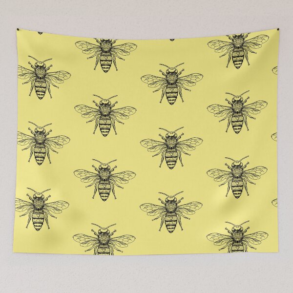 Item preview, bee illustration designed and sold by mariahmoniquedesign.
