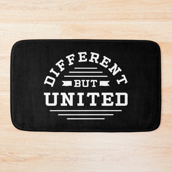 Item preview, Different But United Always Think To Be Positive Aspire To Inspire Before The Expire Funny Saying Happy Life Apparel Essential Motivation Inspiration Joy Mood designed and sold by DesignByHeartUK.