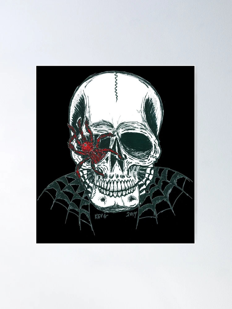 SPIDER EYE SKULL -Art By Kev G | Poster