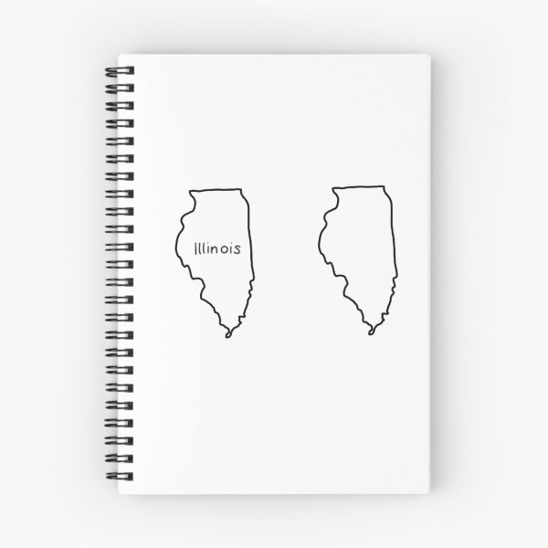 Artikelvorschau, Aufkleber des Bundesstaates Illinois entworfen und verkauft von Kiki Stickers.