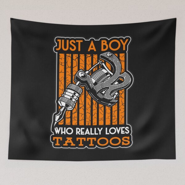 Item preview, Just A Boy Who Really Loves Tattoo designed and sold by ClamenTaon.
