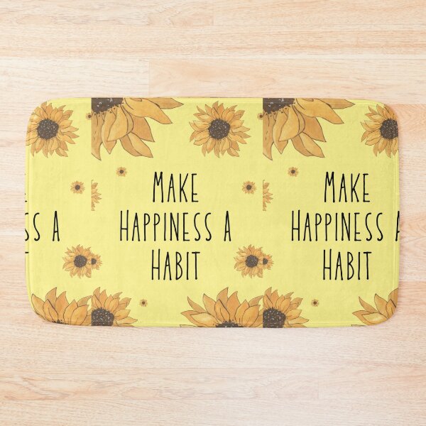 Item preview, Make Happiness A Habit ||Motivation quotes || Flower Quotes  designed and sold by Artw0rld.