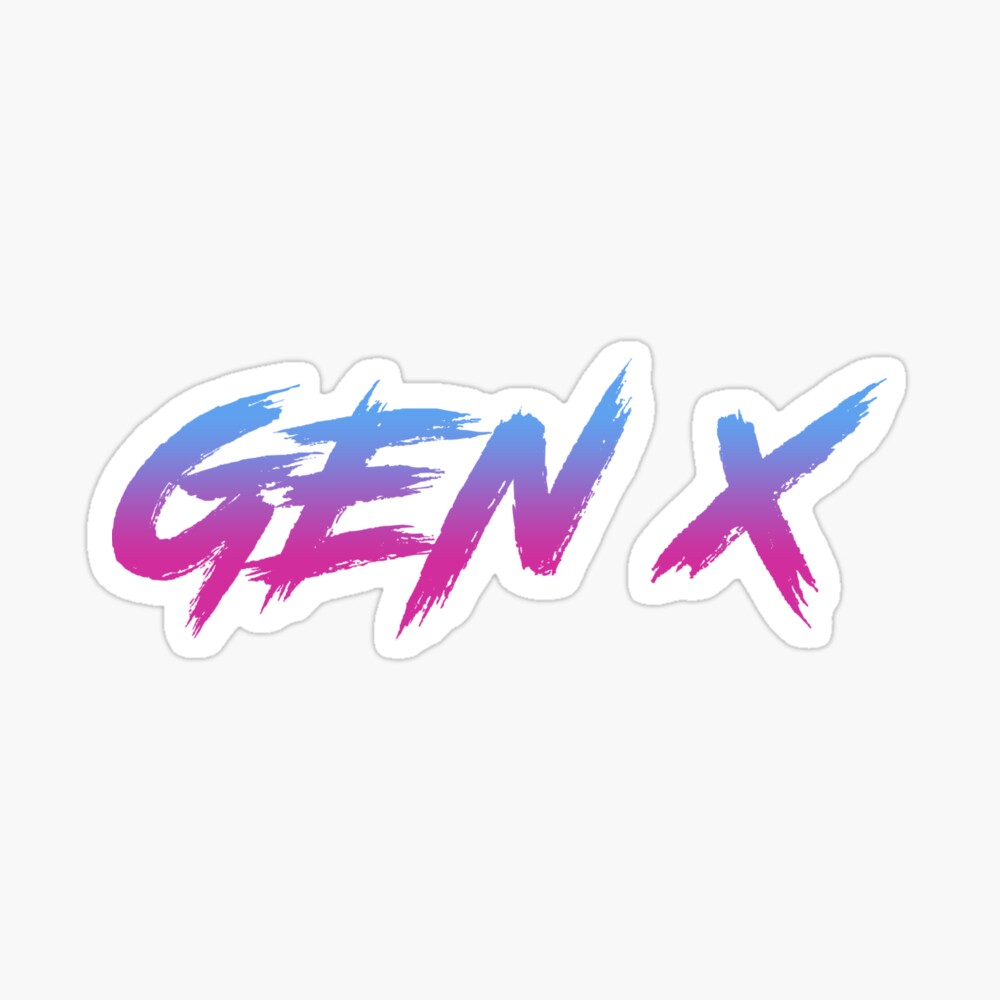 Gen X Generation X Retro Vintage Poster