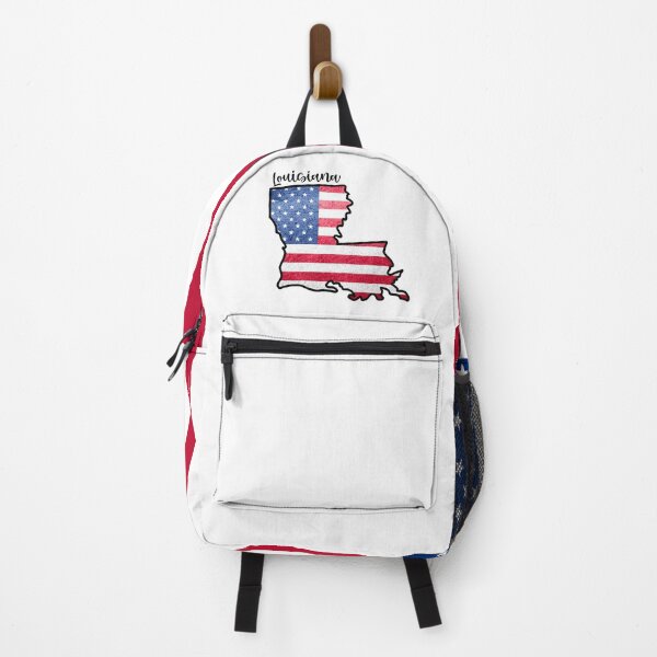 Item preview, Louisiana State Outline with Patriotic USA American Flag designed and sold by Gsallicat.