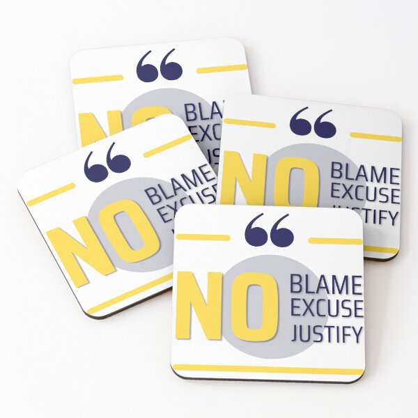 Item preview, No blame No excuse No justify for t-shirt designed and sold by ougraz24.