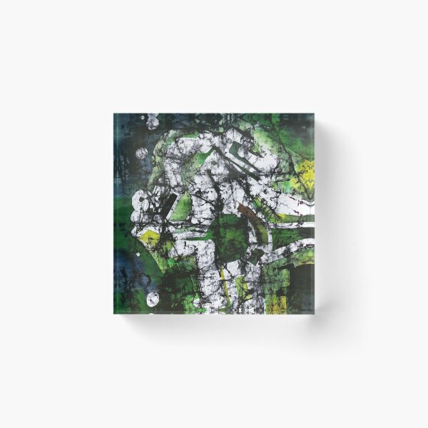 Item preview, An illustration of a green abstraction with cracks designed and sold by Danysharipova.