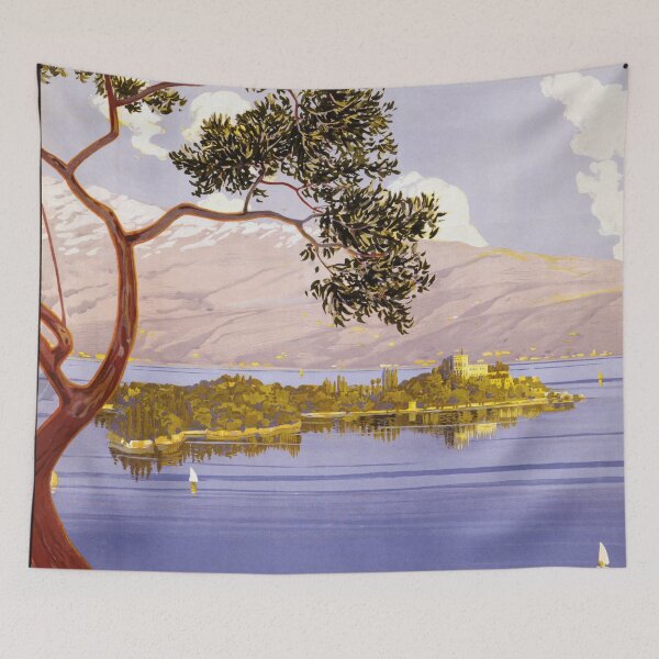 Item preview, Lake Garda Travel Poster designed and sold by blackdogshop.