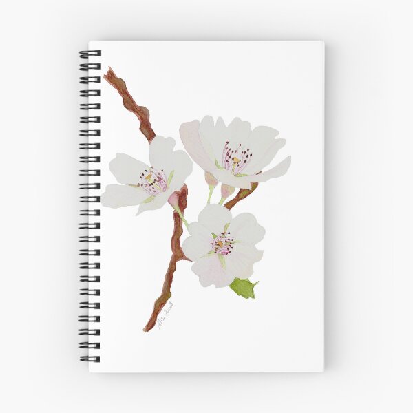 Item preview,  Sakura flowers on branch, painted in watercolor designed and sold by Malu-Iriarte.