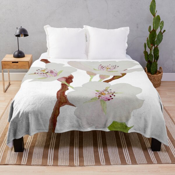 Item preview, Sakura flowers on branch, painted in watercolor designed and sold by Malu-Iriarte.