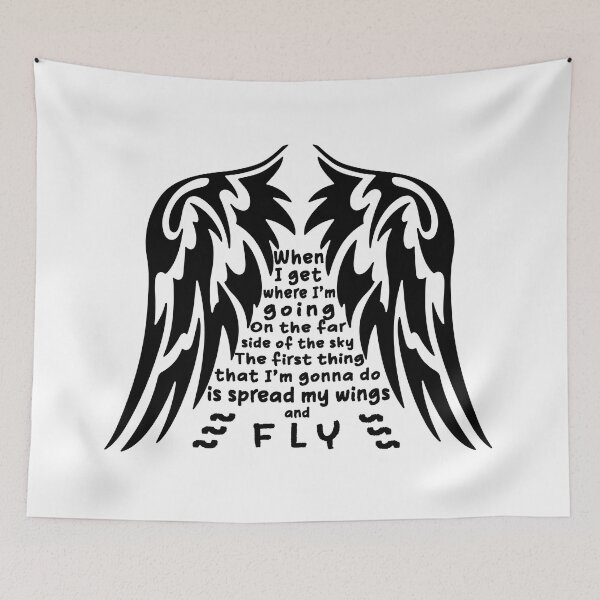 Item preview, When I Get Where I'm Going (wings) designed and sold by dev11588.