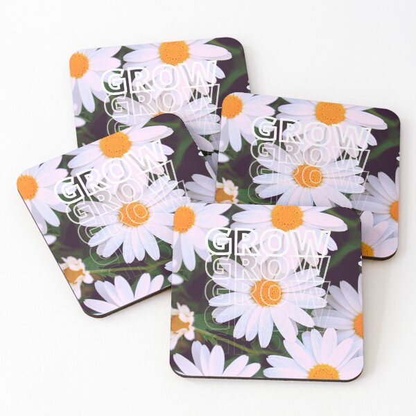 Item preview, GROW (above) - White Flowers - Daisies designed and sold by AliceSLee.
