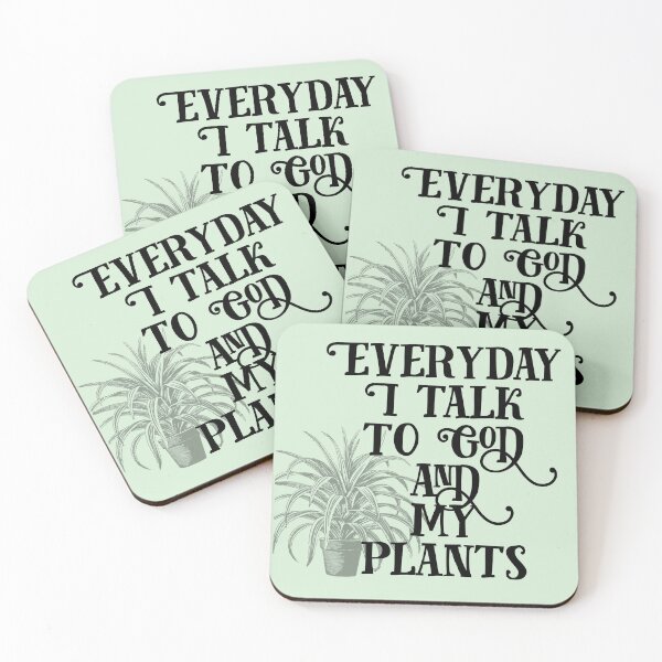 Item preview, Everyday I Talk to God and My Plants designed and sold by Twittlefish.