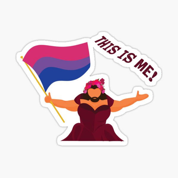 This Is Me Bisexual Flag Sticker For Sale By Digildesignz Redbubble