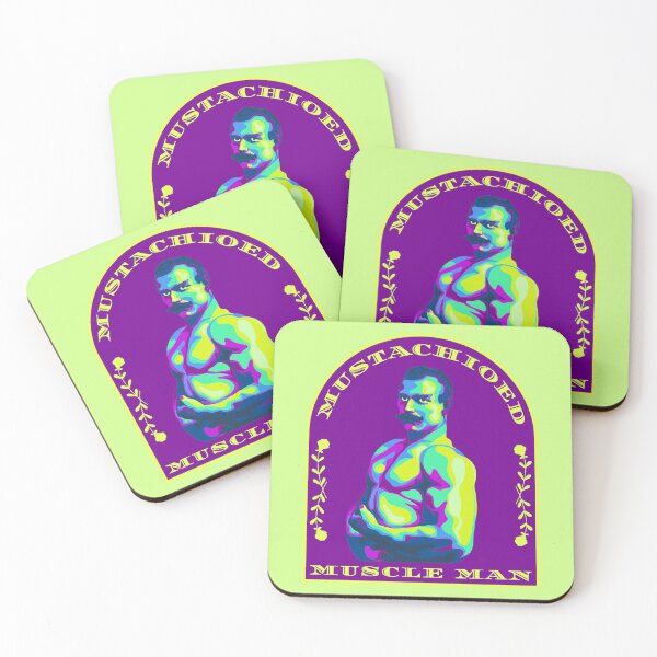Item preview, Mustachioed Muscle Man designed and sold by Unhinged Heather.