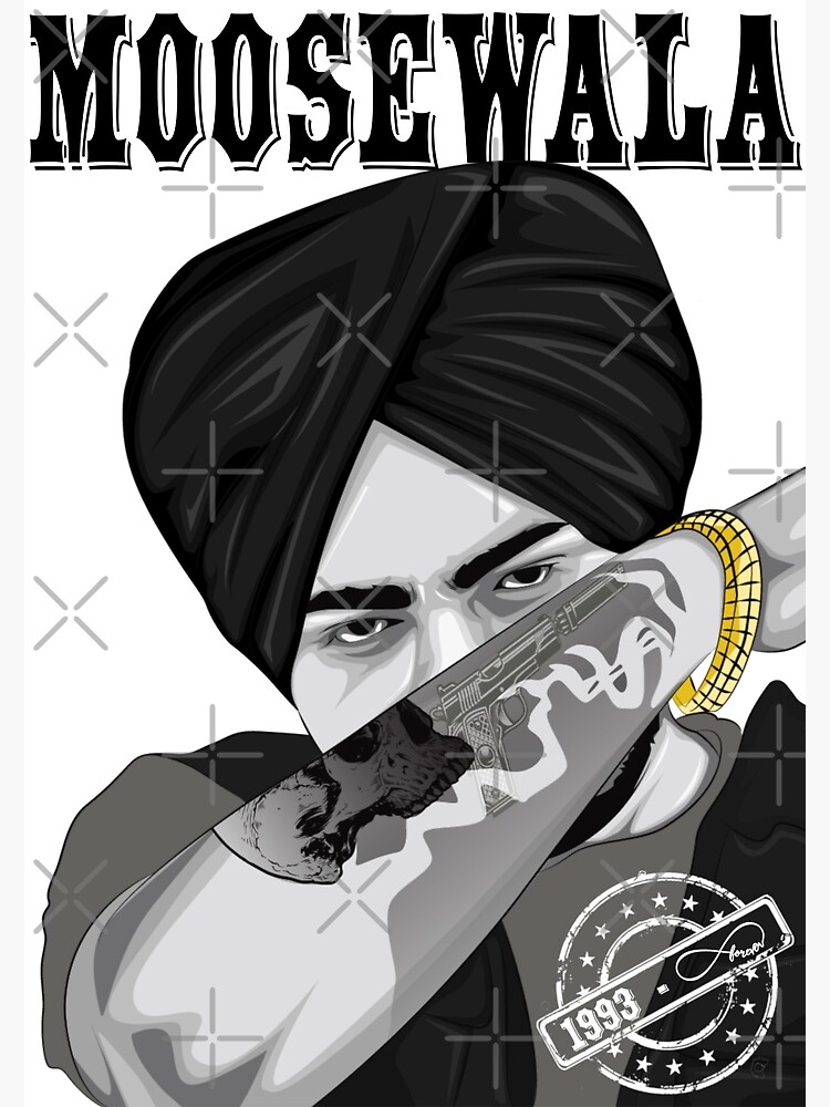 "sidhu Moose Wala Sticker" Photographic Print For Sale By Desi Merch ...