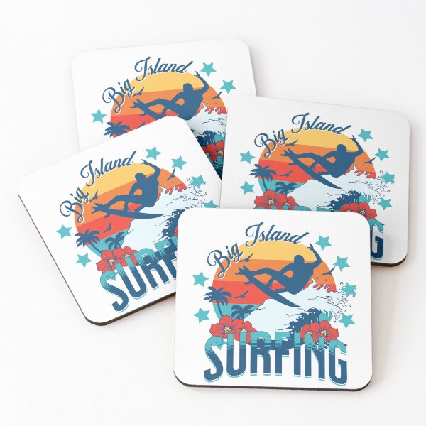 Item preview, Hawaiian Travel Surf Big Island Surfing Hawaii designed and sold by CattlettArt.