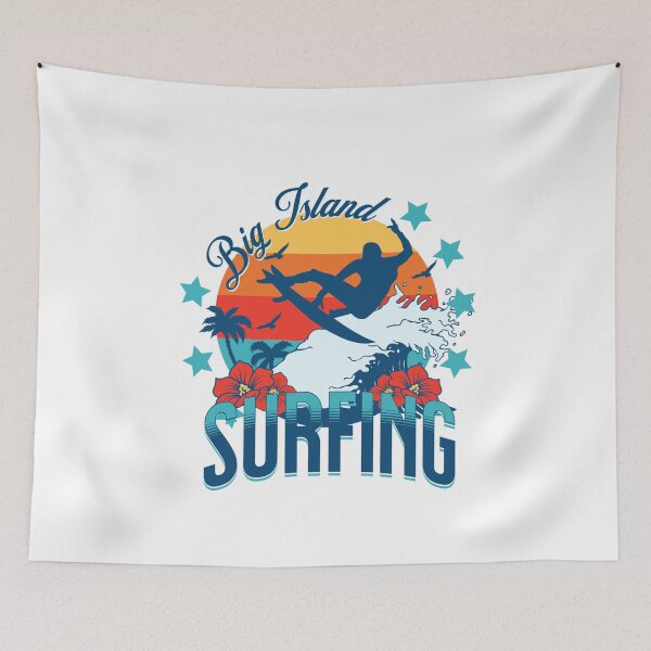 Item preview, Hawaiian Travel Surf Big Island Surfing Hawaii designed and sold by CattlettArt.