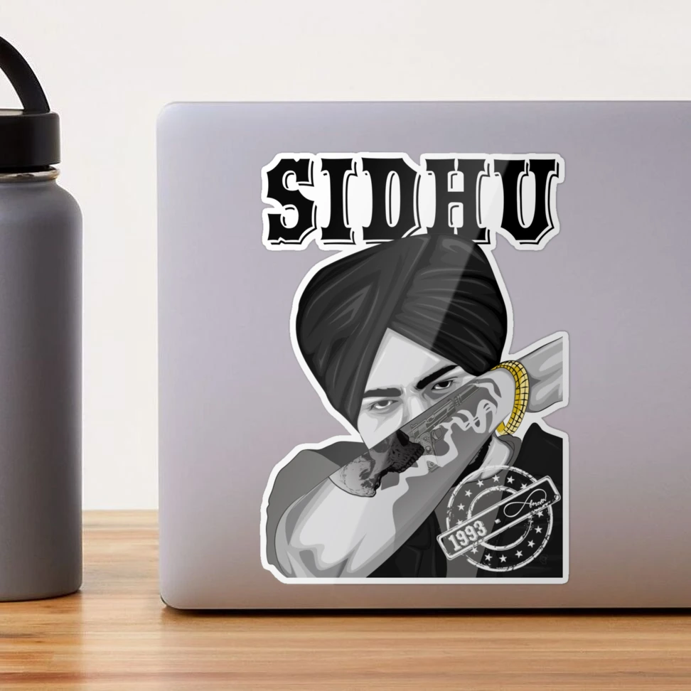 Sidhu Moose Wala --- Sidhu Moose Wala - Sticker | TeePublic