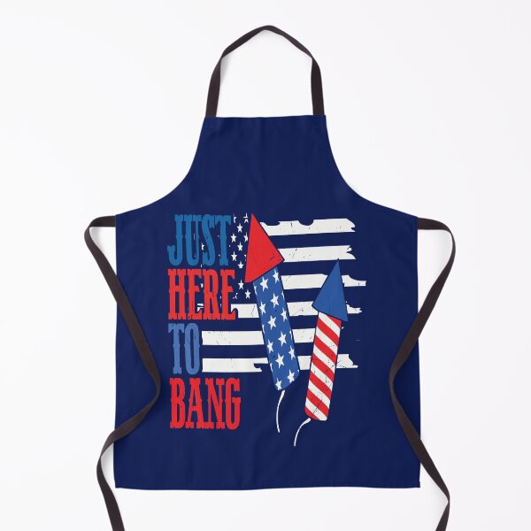 Item preview, Just Here To Bang Fireworks Lover Funny 4th of July designed and sold by SharpThreadZ.