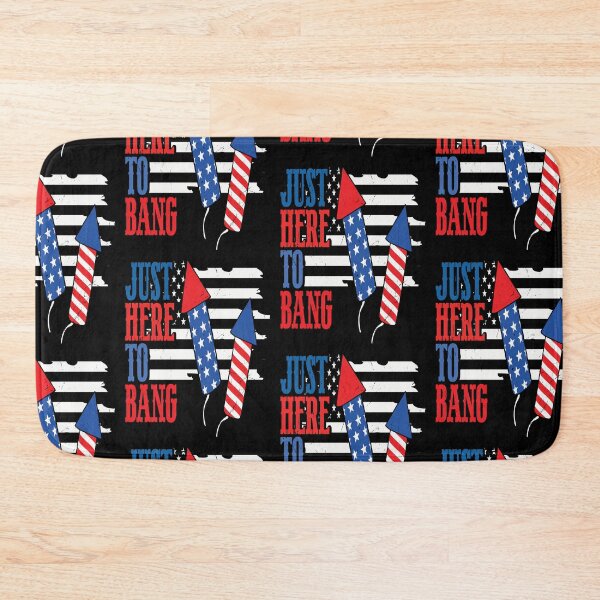Item preview, Just Here To Bang Fireworks Lover Funny 4th of July designed and sold by SharpThreadZ.