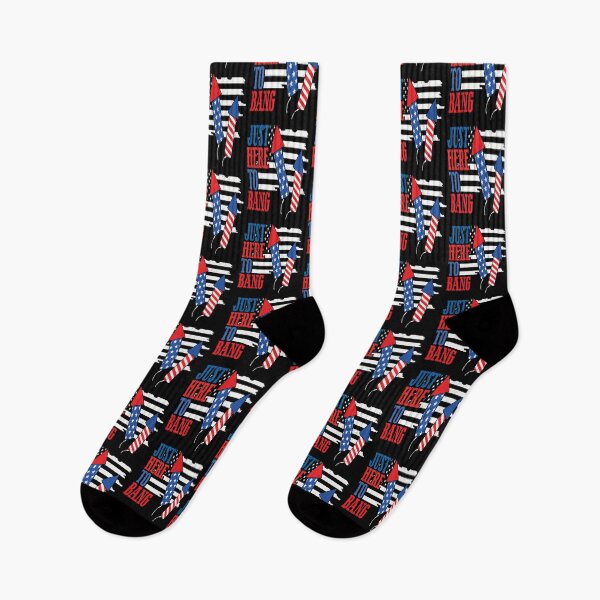 Item preview, Just Here To Bang Fireworks Lover Funny 4th of July designed and sold by SharpThreadZ.