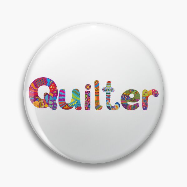 Artikelvorschau, Quilter-Wortlaut mit bunten Buchstaben entworfen und verkauft von SewHappyQuilt.