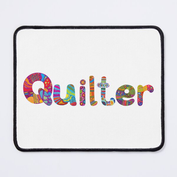 Item preview, Quilter Wording with Colorful Letters designed and sold by SewHappyQuilt.