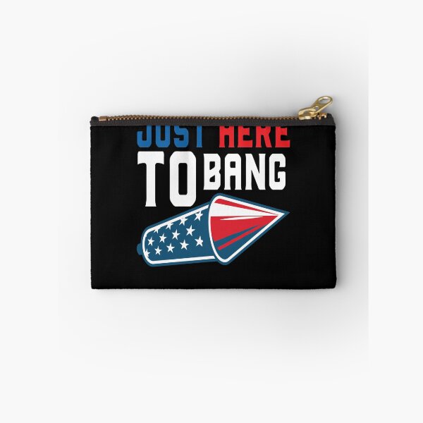Item preview, Just Here To Bang Funny 4th of July Fireworks Lover designed and sold by SharpThreadZ.