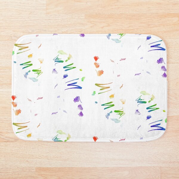 Item preview, Patrón abstracto de ambiente de bosquejo blanco y arcoíris de los años 80 designed and sold by srhosterman.