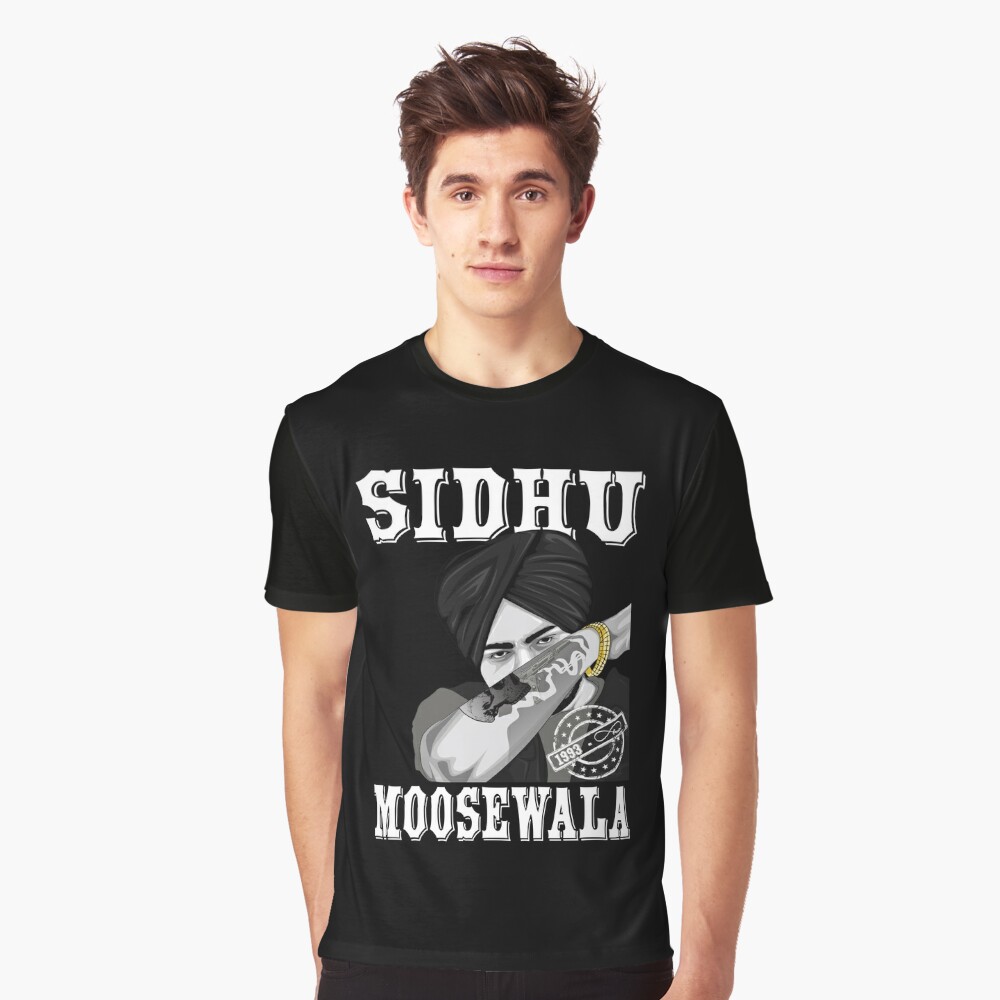 Sidhu Moose Wala Sticker Classic T-Shirt Custom Gift Funny Art Streetwear  Cartoon Tee Creative Funny Tee Xs-5Xl Unisex Retro - AliExpress