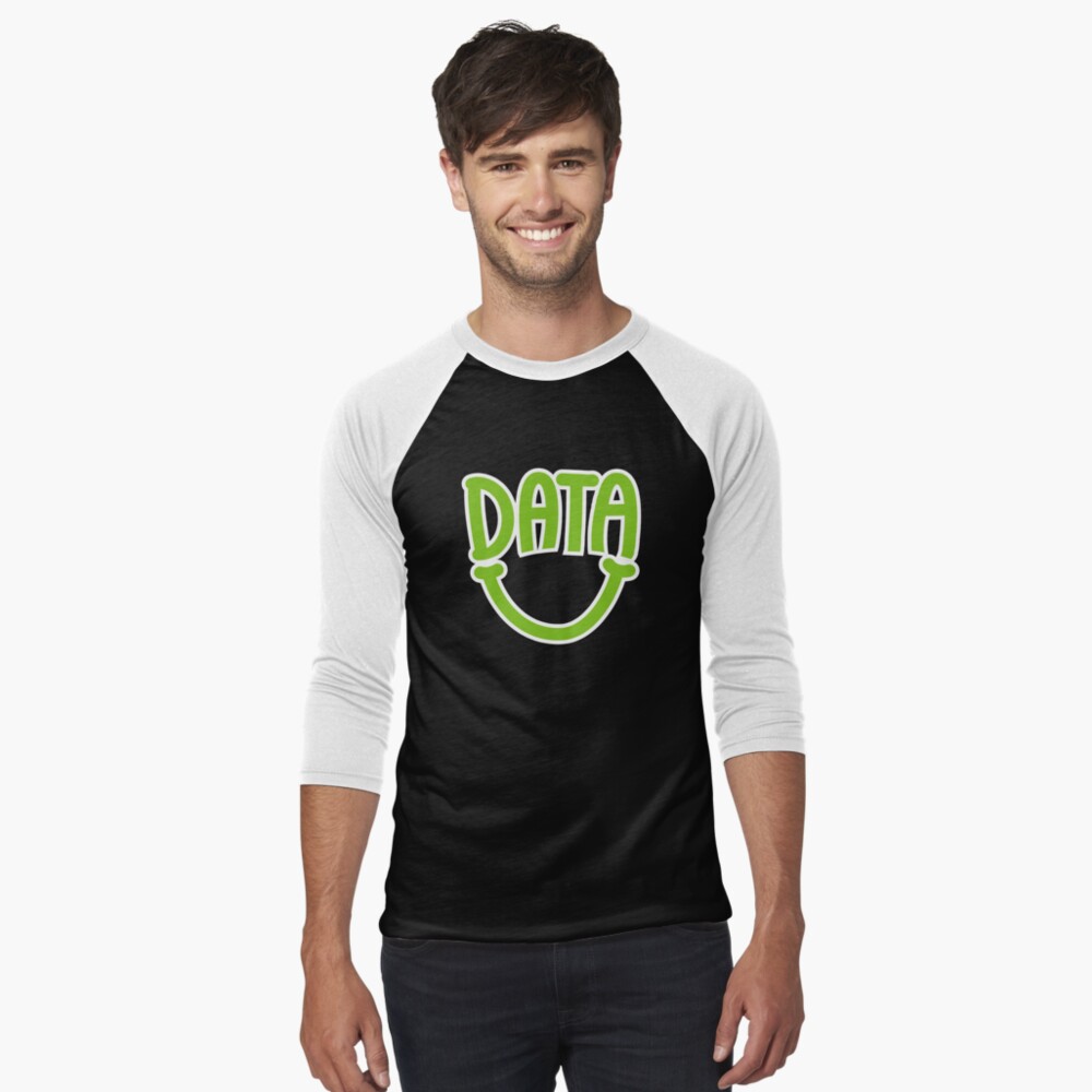 Data Happy Baseball ¾ Sleeve T-Shirt