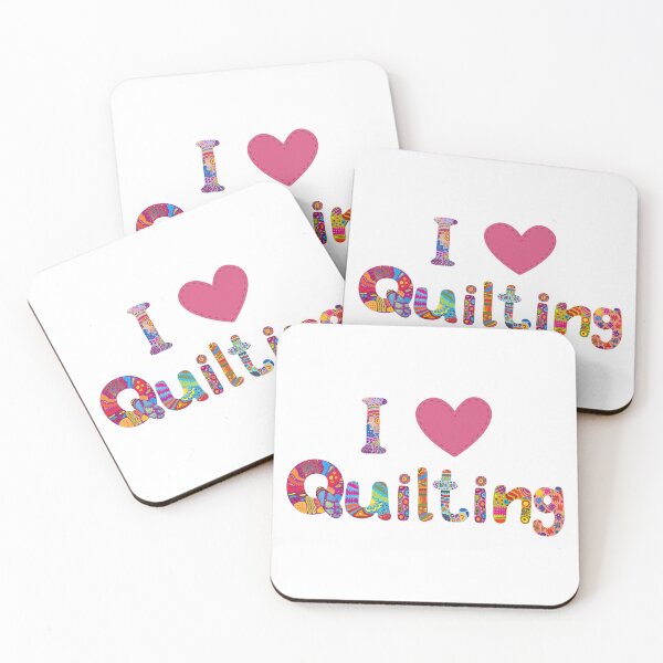 Item preview, I Love Quilting Saying for Quilters designed and sold by SewHappyQuilt.