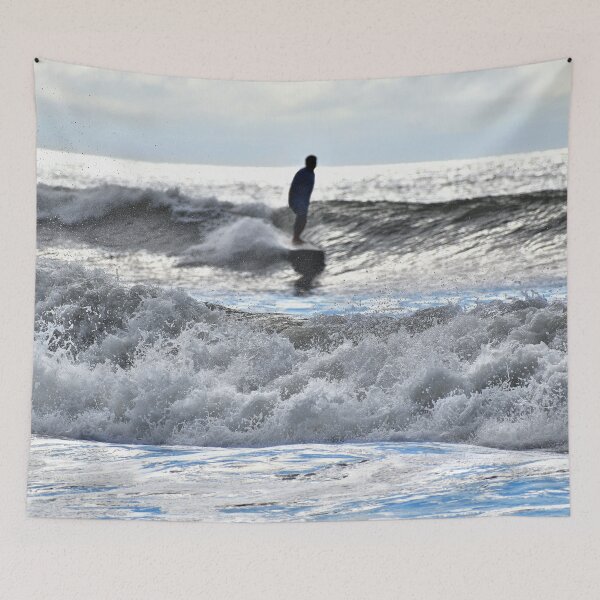 Item preview, Long Board Surfer Riding a Wave designed and sold by LeslieMac713.