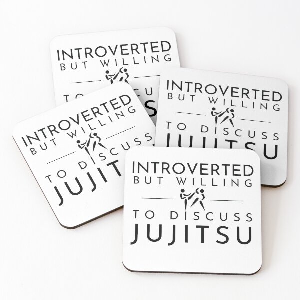 Artikelvorschau, Introvertiert, aber bereit, über Jujitsu zu diskutieren entworfen und verkauft von CRO-DESIGN.