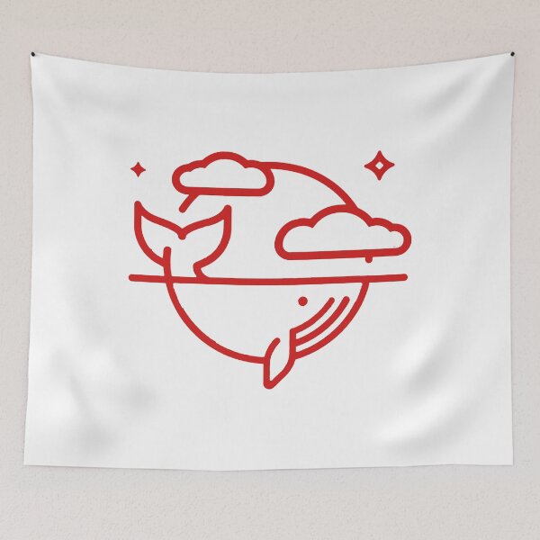 Item preview, Dolphin with clouds n star designed and sold by thebaig.
