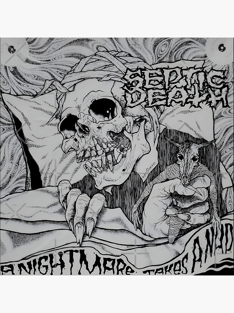Pushead 、Septic Death関連のオリジナル。 Septic Death、Cocobat、Pushead 関連のオリジナル7”。