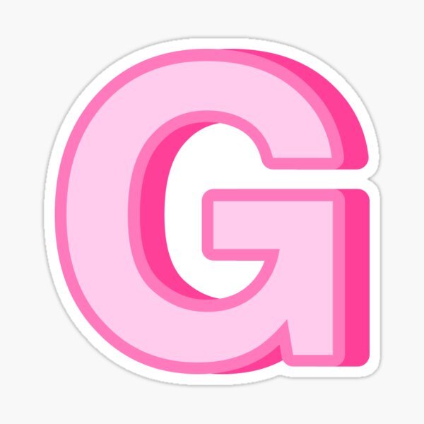 Large Letter G Stickers 1.5 Round