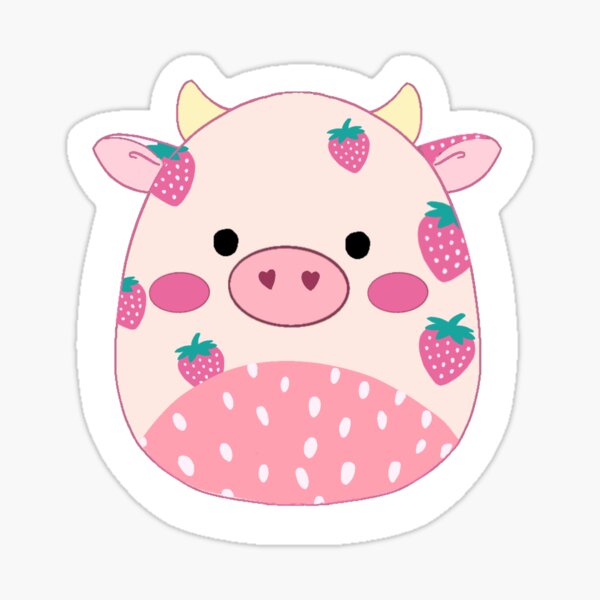 strawberry milk cow squishmallow