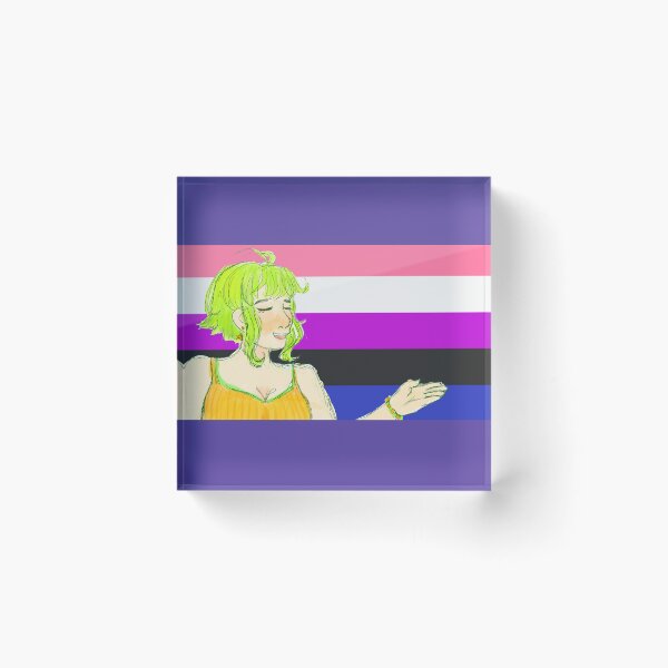 Item preview, VOCALOID Megppid Gumi Genderfluid Flag  designed and sold by Holli Anderson.