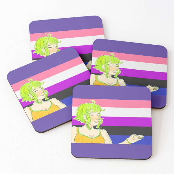 Item preview, VOCALOID Megppid Gumi Genderfluid Flag  designed and sold by Holli Anderson.