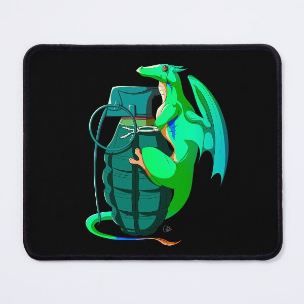 Item preview, Dragon on a Grenade  designed and sold by Starr-fall.