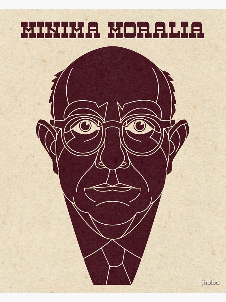 "Minima Moralia Adorno" Sticker for Sale by jholbo Redbubble