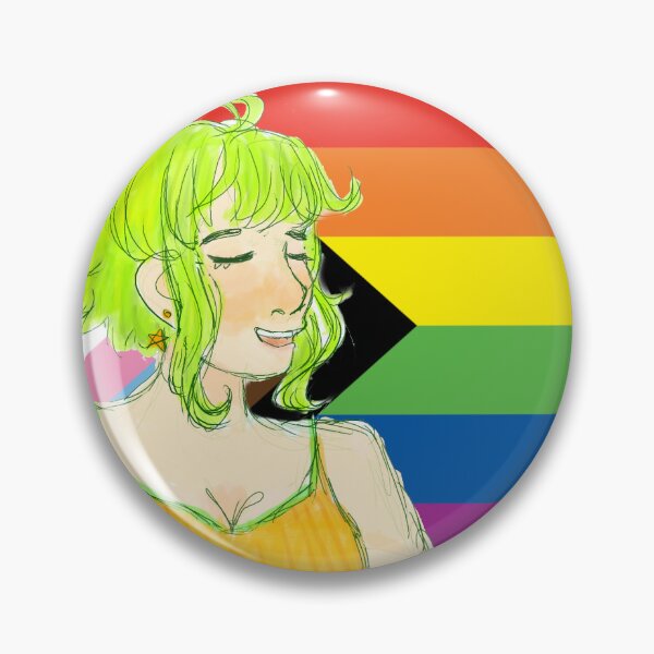 Item preview, VOCALOID Megpoid Gumi Progress Pride Flag  designed and sold by Holli Anderson.