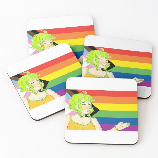 Item preview, VOCALOID Megpoid Gumi Progress Pride Flag  designed and sold by Holli Anderson.