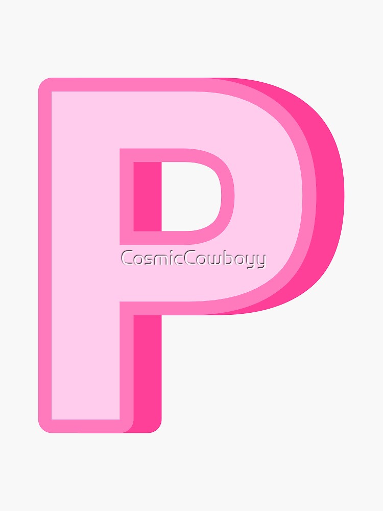 Pink Letter S Sticker for Sale by TheMonogramShop